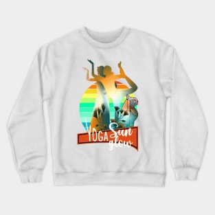 yoga sun glow Crewneck Sweatshirt